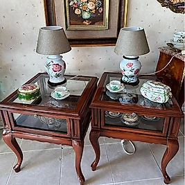 Çift Camlı Teşhir Sehpası