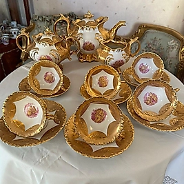 Fransız Yapım,24 krt Altınlı Çalışılmış Efsane Tam Takım